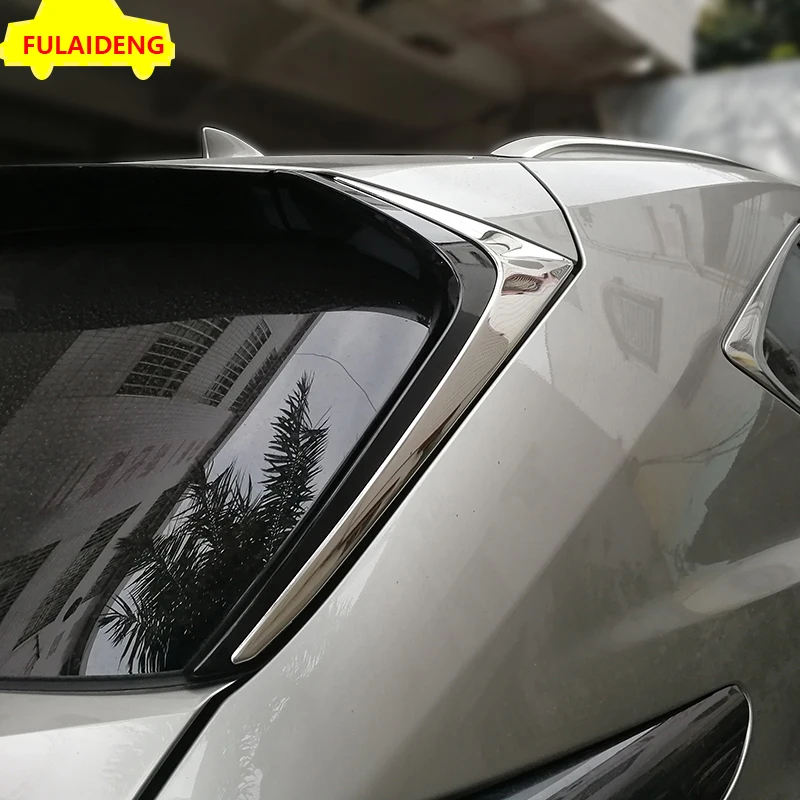 2 шт. задний треугольник окна из нержавеющей стали для Lexus NX200 NX200T NX300h 2015