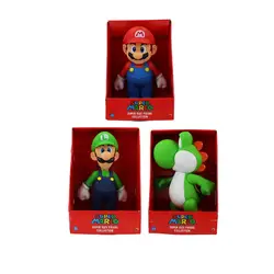 22-24 см Mario Luigi Йоши Симпатичные фигурку модель игрушки Горячие игры Super Mario Bros Mario Luigi Йоши рисунок модель Коллекция