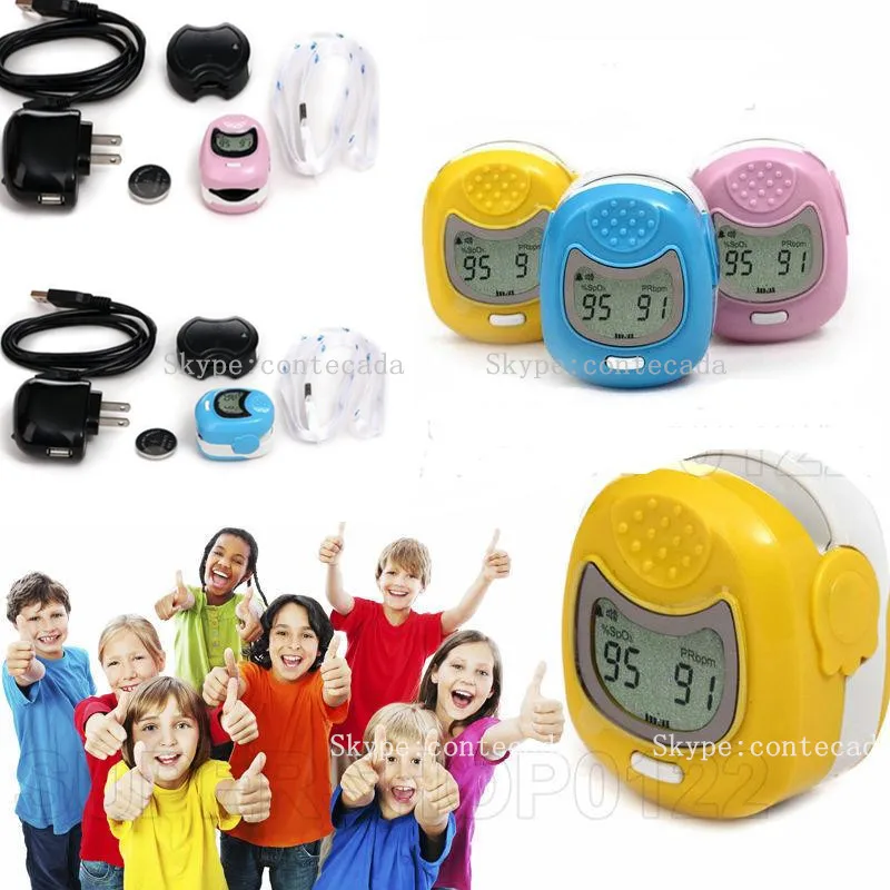 

CMS50QA 3 Colors Fingertip Pulse Oximeter Pediatric/Children/Kids LCD/OLED Fingertip Pulse Oximeter SPO2 Ox