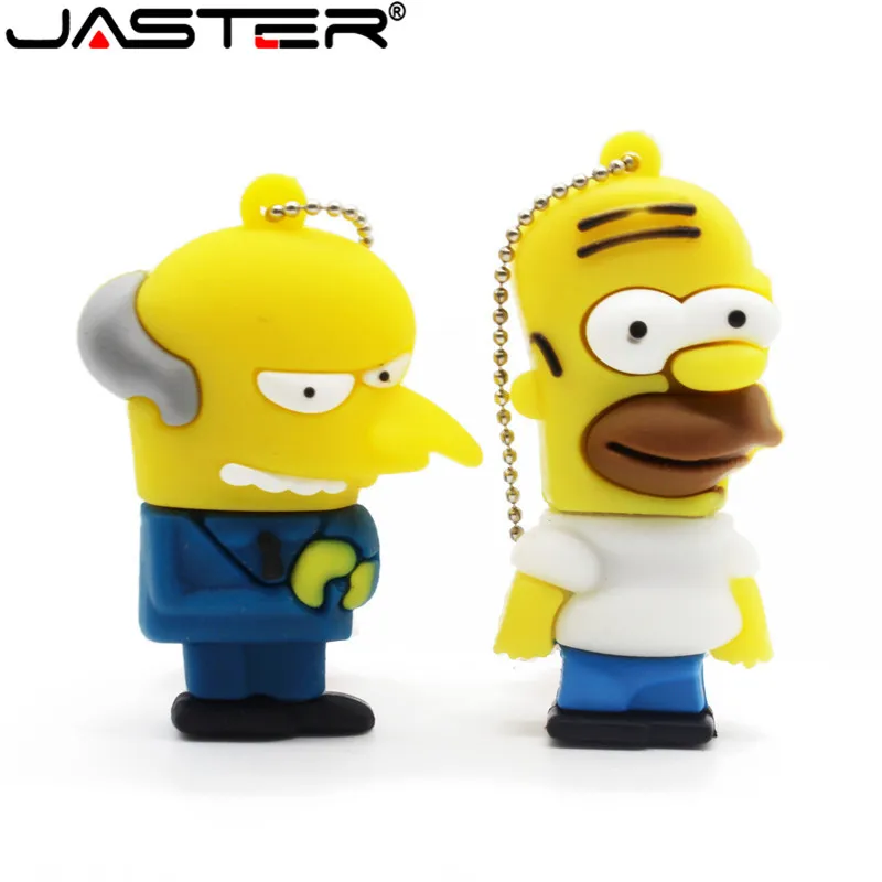 USB флеш накопитель JASTER из мультфильма Симпсоны Гомер Барт 4 ГБ 8 16 32 64 Гб флэш