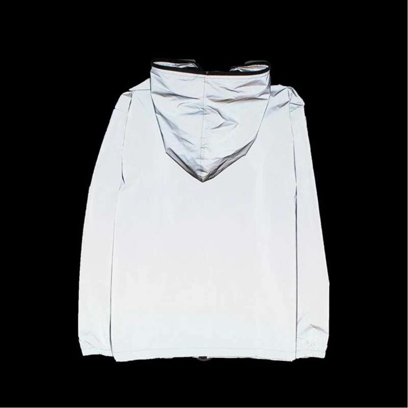 

Reflective jacket men hip hop windbreaker autumn womens and mens jackets and coats jaqueta masculina
