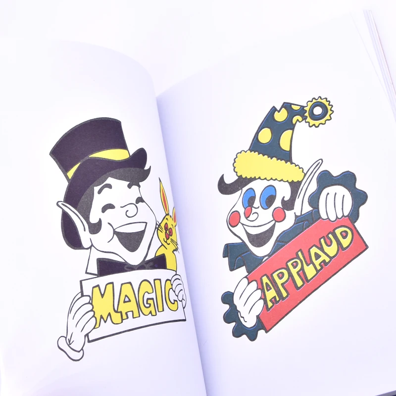 Забавная волшебная раскраска-большой размер волшебные карты для фокусов лучше всего для детей Волшебная книга сценический реквизит Забавный ментализм