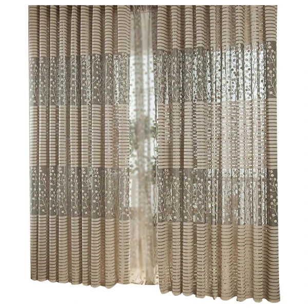 Gray Striped Pachira Drape Balcony Bedroom Living Room Window Drape Curtain China Mainland Gray Striped Pachira Drape Balcony Bedroom Living Room Window Drape Curtain China Mainland