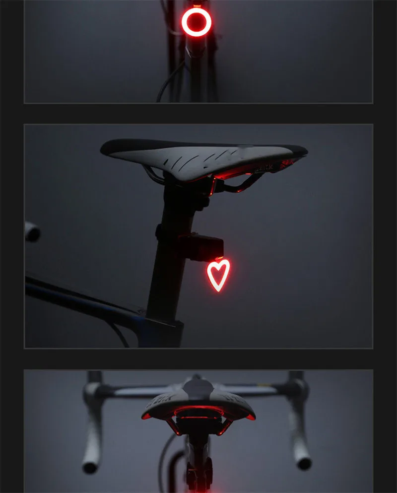 Sale 5 Modes Bicycle Light USB Charge LED Bike Light Flash Tail Rear Bicycle Lights for Mountain Bike Seatpost Warning Light Safety 16