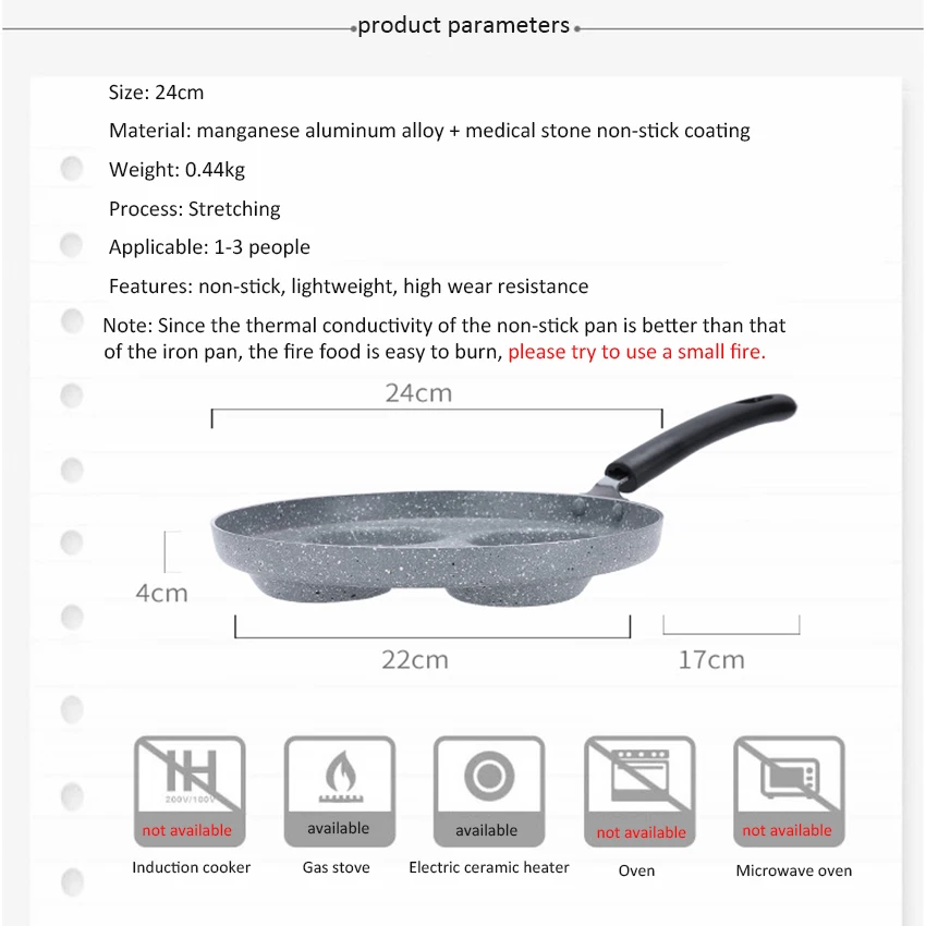 Четырехотверстная Яйцо Сковорода антипригарная сковорода Бытовая Пособия по кулинарии сковорода мини яйцо горшок Кемпинг кастрюли для газовая плита/электрические керамические нагреватели