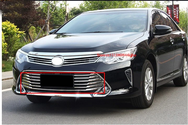 Stainless Steel Racing grille auto Chrome plating decoration products accessories 15pcs for 2014 2015 Toyota Camry | Автомобили и