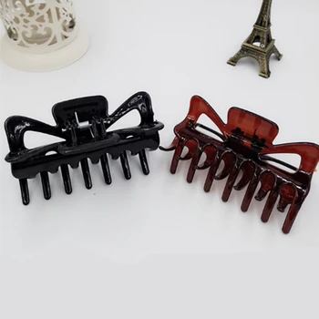 

11cm Large Hair Clamps Claw Clip Lady Female Casual Big Barrette Crab Hair Claws Bath Hair Claw Ponytail Clip 2 Colors Hair Crab