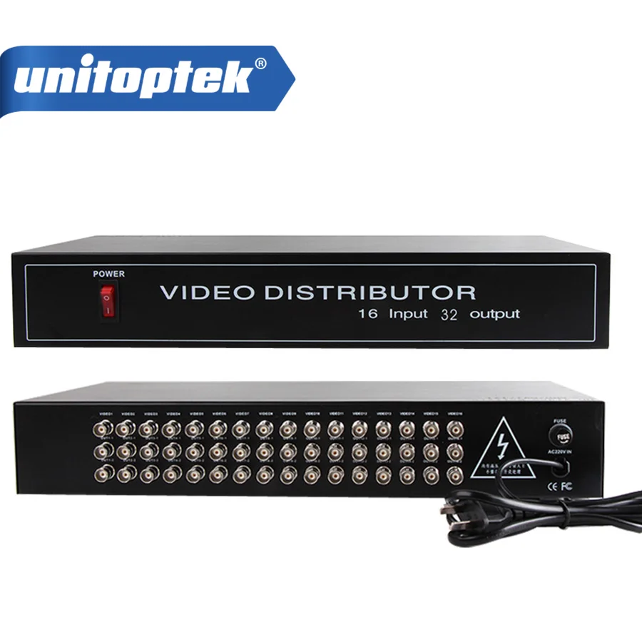 

16 to 32CH Video Distributor/Splitter,16CH In,32CH AHD/CVI/TVI CameraBNC Output,Max Up to 600M Distance,Baud Rate 2400/4800/9600