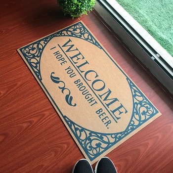 

New Welcome I Hope You Brought Beer Funny Doormat Entrance Floor Mat Bathroom Kitchen Flooring Carpet Mordern Living Room Rugs