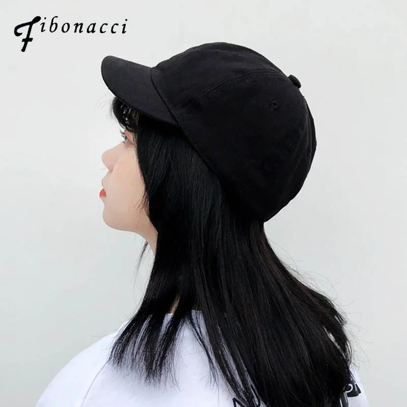 

Fibonacci High Quality Unisex 100% Cotton Outdoor Short Brim Baseball Cap Snapback Fashion Sports Hats For Men & Women Cap