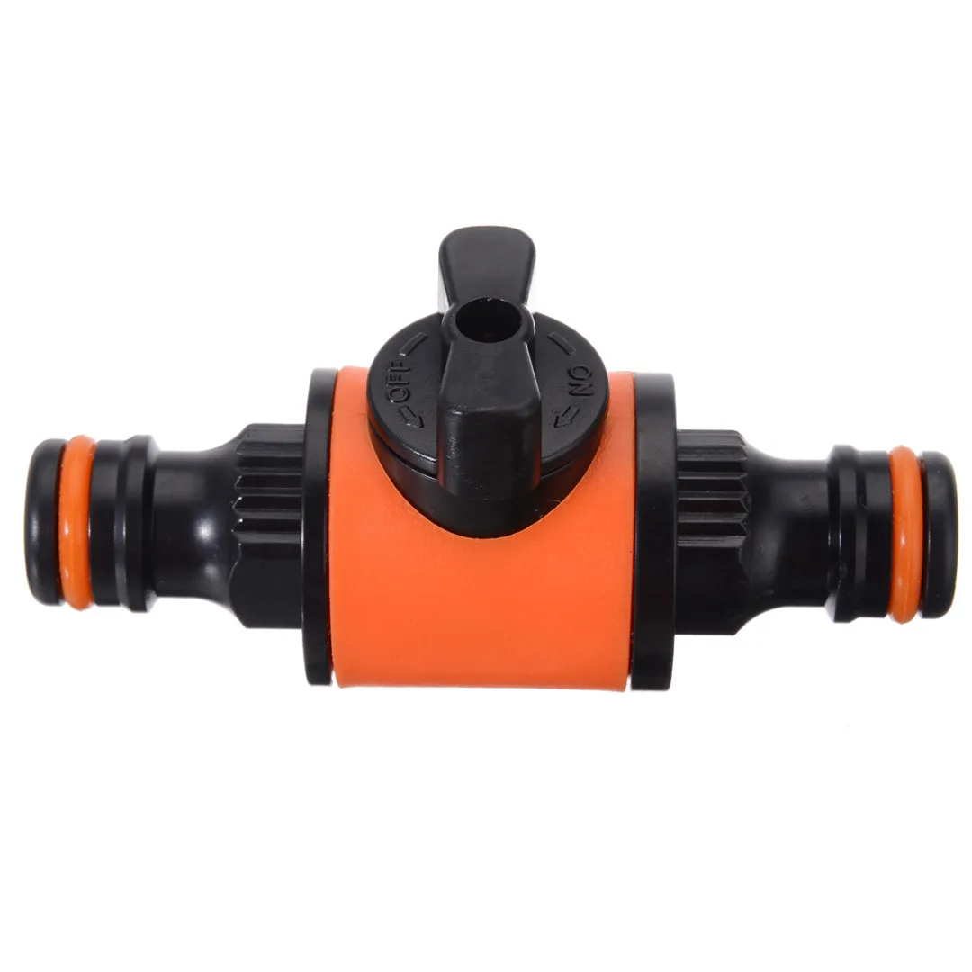 Mayitr 1/2 Threaded Garden Hose Pipe In line Tap Shut Off Valve Adapter Fitting Home Garden Water Connectors
