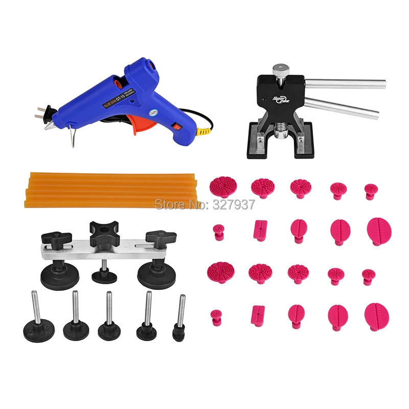 

PDR Tools Paintless Dent Repair Car Repair Tool Set Dent Removal Mini Lifter Bridge Puller Glue Tabs Fungi Suction Cups For Dent
