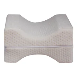 Orthopedic Knee Pillow for Sciatica Relief, Back Pain, Leg Pain, Pregnancy, Hip and Joint Pain Memory Foam Wedge Contour