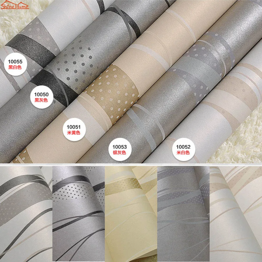 10m Rolls 3d Damask Ripple Curve Simple Line Pattern 3D Room Wallpaper