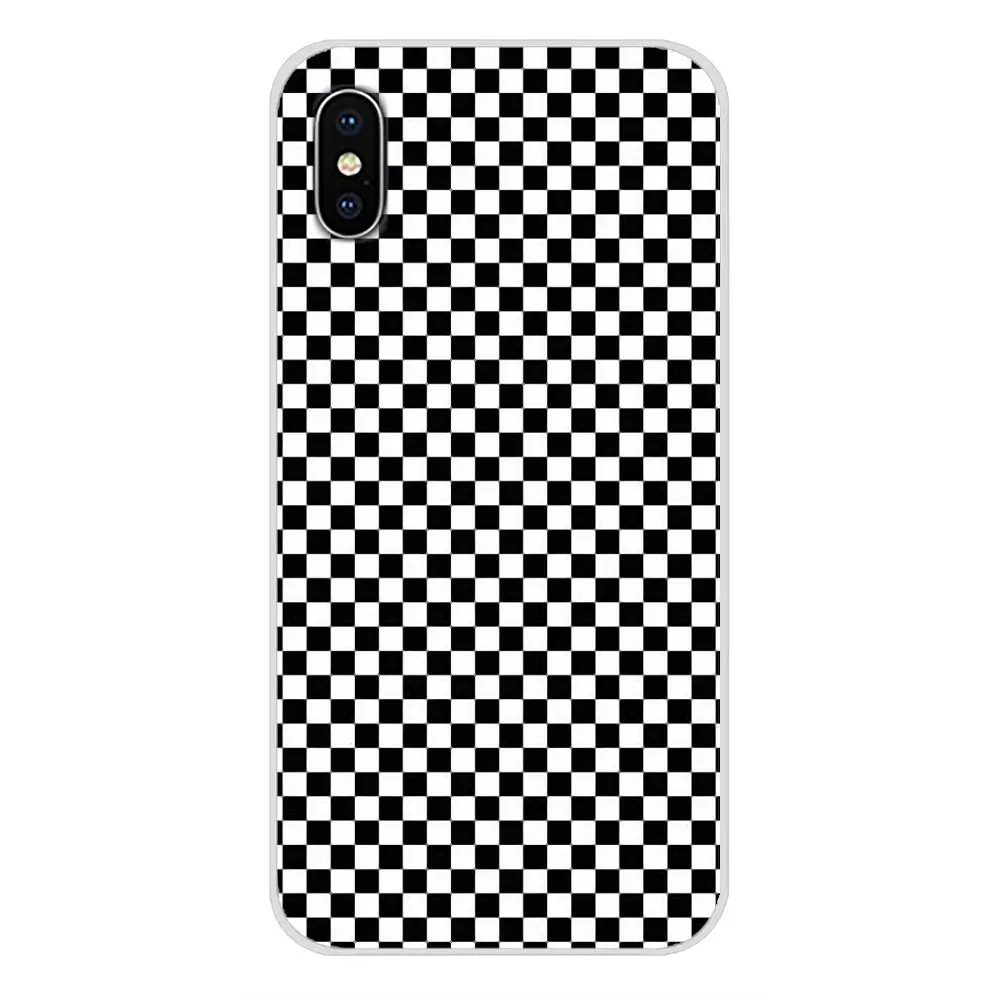 Полосатая черно-белая клетка для Motorola Moto x4 E4 E5 G5 G5S G6 Z Z2 Z3 G3 G2 C играть плюс аксессуары для телефона чехлы - Цвет: images 4