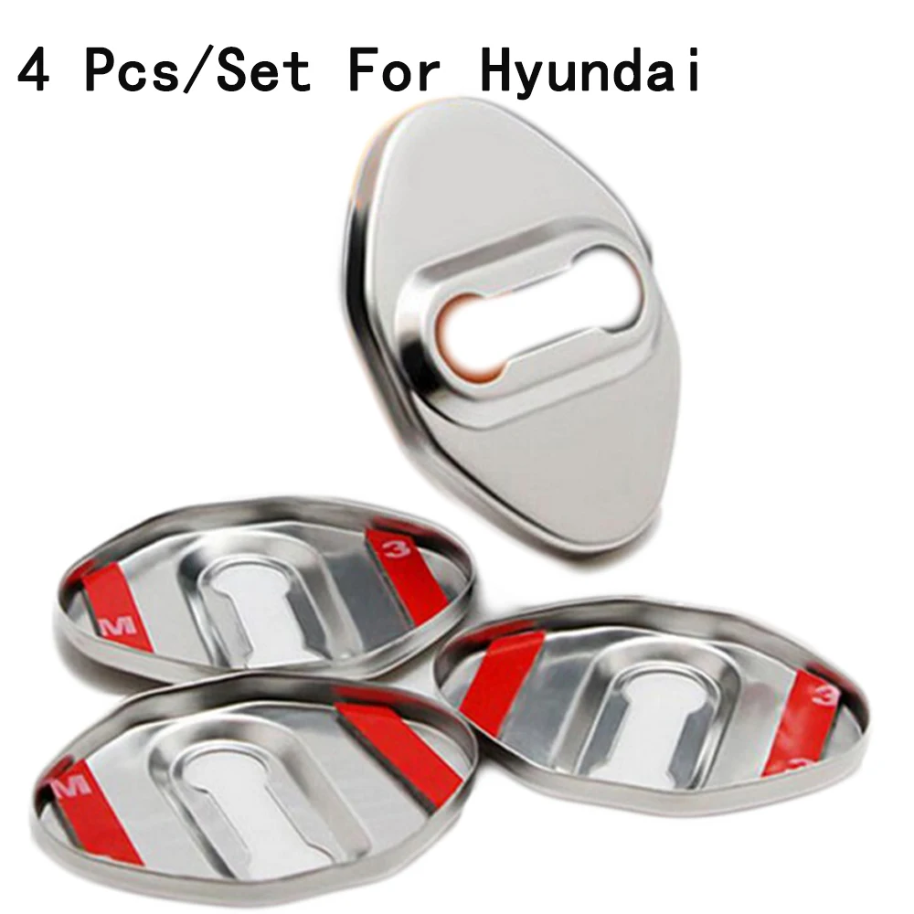 

Stainless Steel Modification Door Lock Cover Only For Hyundai/Verna/I30/ELANTRA/TUCSON/MONICA/ELANTRA/Sonata/Veracruz