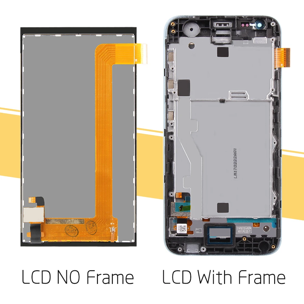 Original For HTC Desire 620G LCD Touch Screen with Frame For HTC Desire 620G Display Digitizer Replacement Parts 620 620U 620T