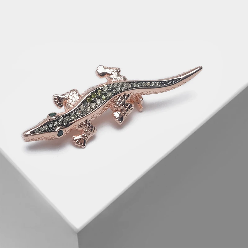 

Amorita boutique Alligator pin fashion flash animal brooch