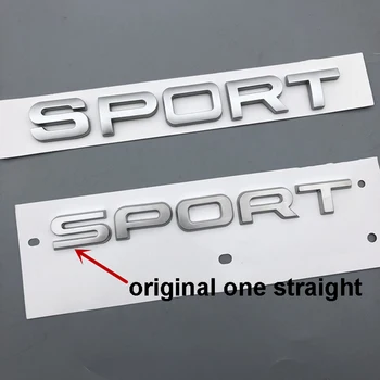 

Original Font Matte Silver SPORT Letters Emblem Car Styling Trunk Logo Replacement for Land Rover Range Rover Sticker 2014-2018