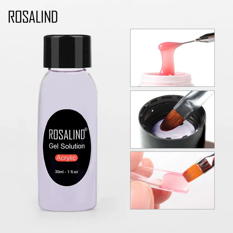 Акриловый гель раствор ROSALIND очищающий для воды Очищающий жидкий удлиняющий клей