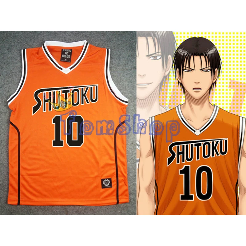 Аниме KUROKO'S Баскетбол Kuroko no Basuke Косплей Shutoku школа#10 Takao Kazunari гость Баскетбол Джерси форма оранжевый