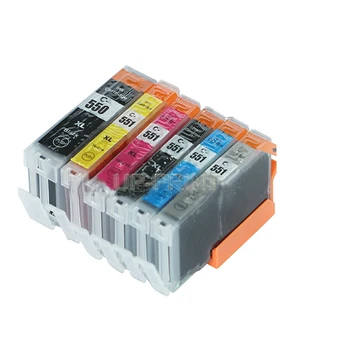 

UP 12PCS/2sets pgi-550 Compatible ink Cartridge for Canon MG6350 MG7150 MG7550 IP8750 PGI550 CLI 551 GY full ink