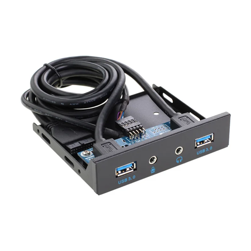  Pin Pin 2 Port USB Hub USB 3.0 HD Audio del Pannello Frontale Combo Adattatore Staffa Per Desktop I