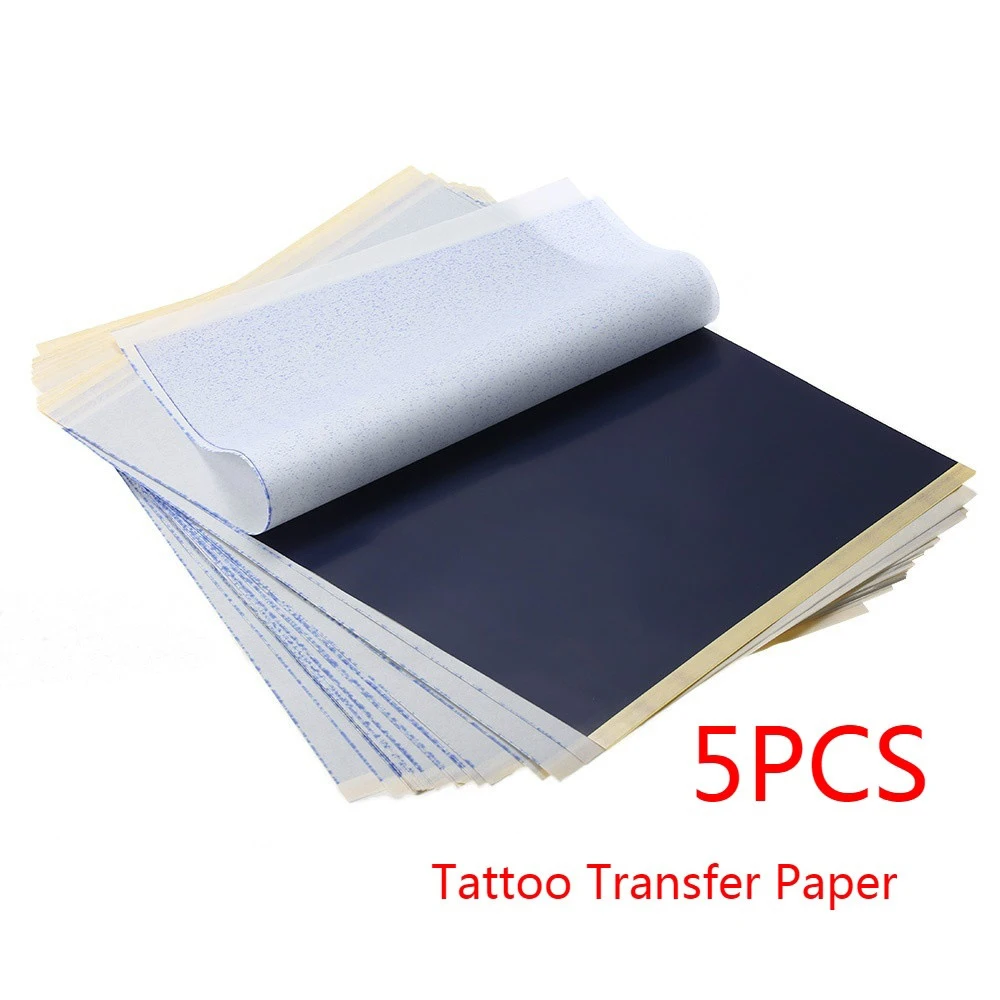 Professional A4 Size Tattoo Transfer Paper 5 Sheets Stencil Carbon