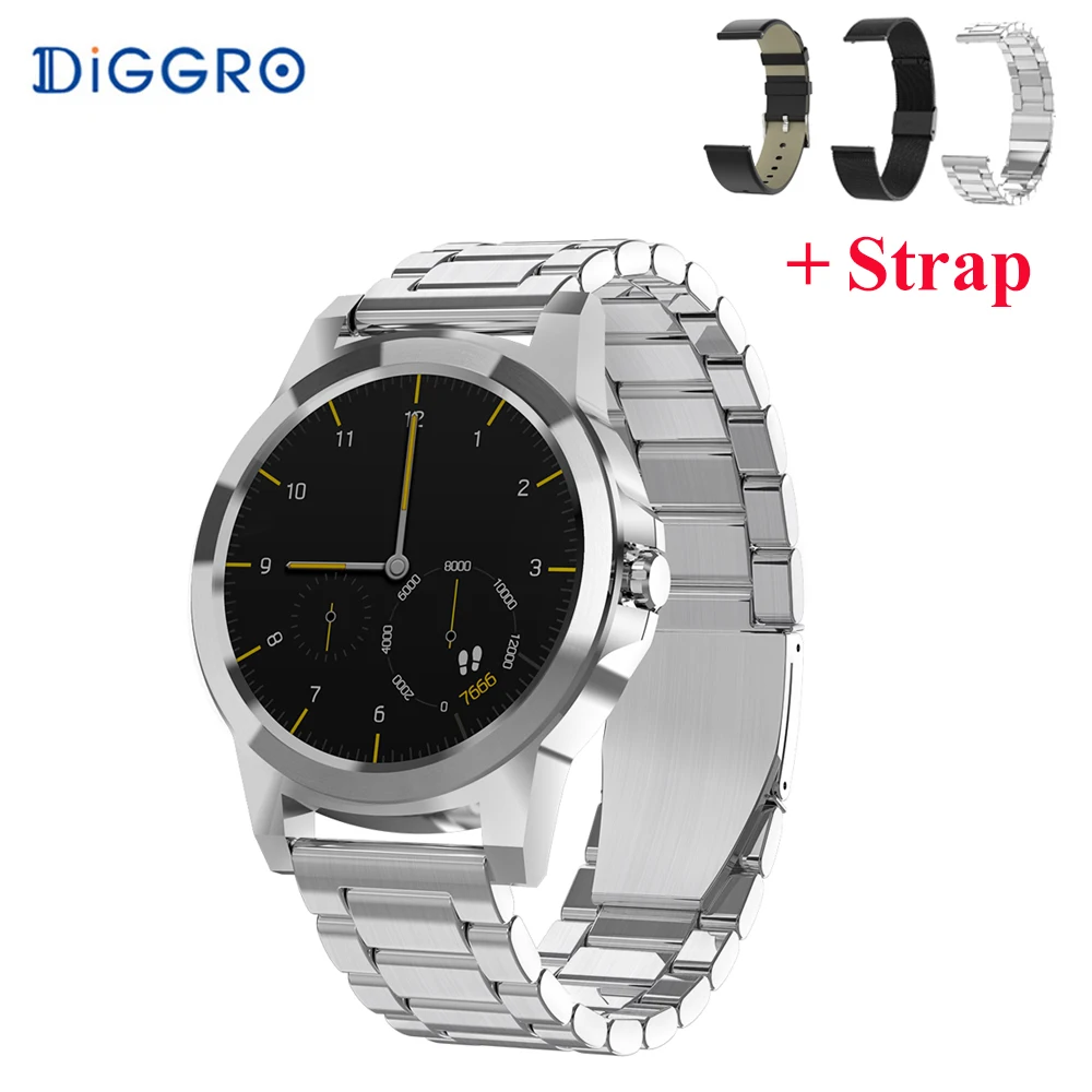 

Diggro DI03 Plus Smart watch Bluetooth Waterproof Heart Rate Sleep Monitor Pedometer 320mAh smartwatch for Android & IOS