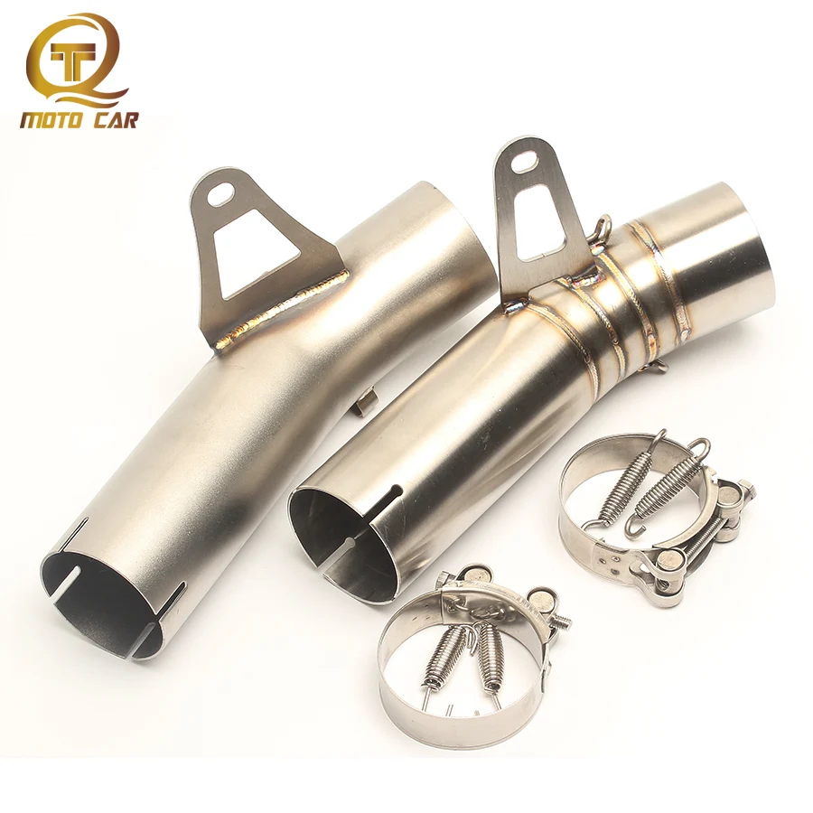

1pc Motorcycle Exhaust Stainless Steel 60mm Middle Connect Pipe Escape Muffler Clamp Spring System for BMW S1000RR 2010-2016