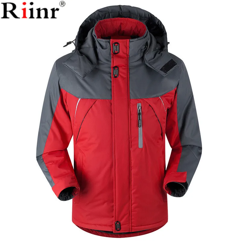 Riinr 2018 New Men Thicken Outwear Super Warm Coat Winter Climb Mountain Jacket Hooded Male Parkas Windproof Plus Size Jackets Riinr 2018 New Men Thicken Outwear Super Warm Coat Winter Climb Mountain Jacket Hooded Male Parkas Windproof Plus Size Jackets