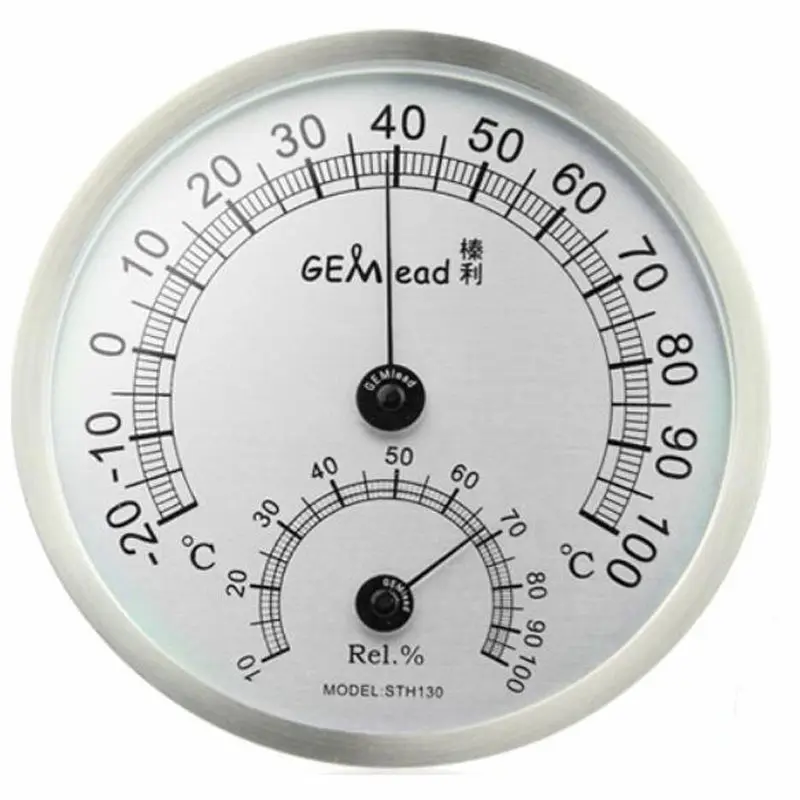 High Temperature measuring stainless steel Indoor Outdoor Thermometer Hygrometer sauna bath laboratory Weather Station use