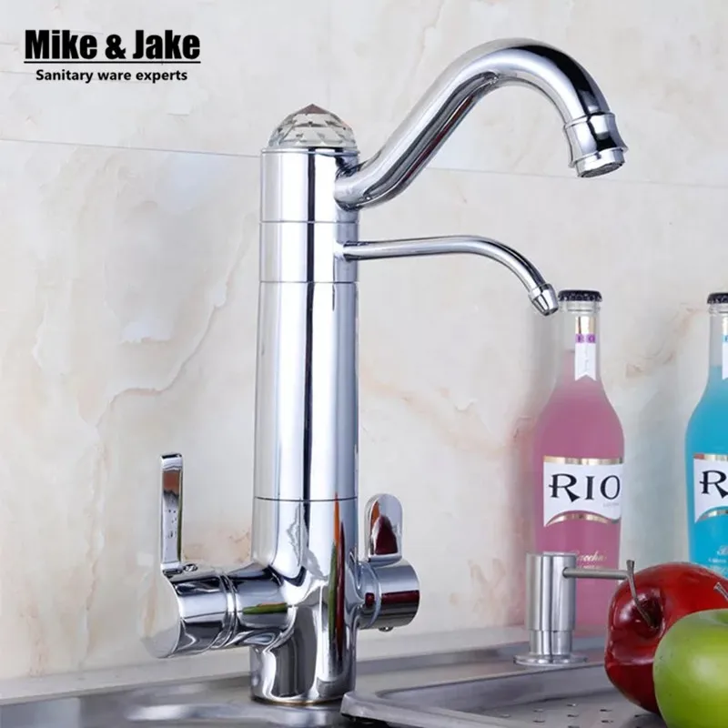 

3 way double function filler Kitchen Faucet Three Way Tap for Water Filter 2017 2 in 1 sink pure water kitchen faucet