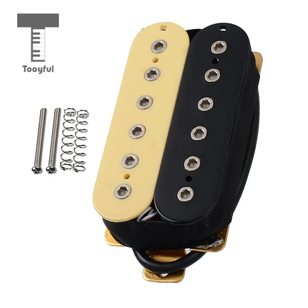 Tooyful Durable 1 Set Metal Guitars Humbucker Pickup with Screws Springs Musical Instrument Parts DIY