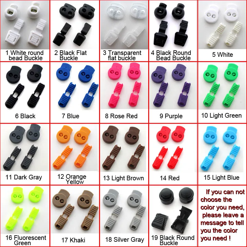 JUP1 Set 4Pcs No Need Tie Shoelaces Buckle Flat Round Anchor Plastic Lazy Laces Anchors Fit All Shoelace Convenient Tieless Lace