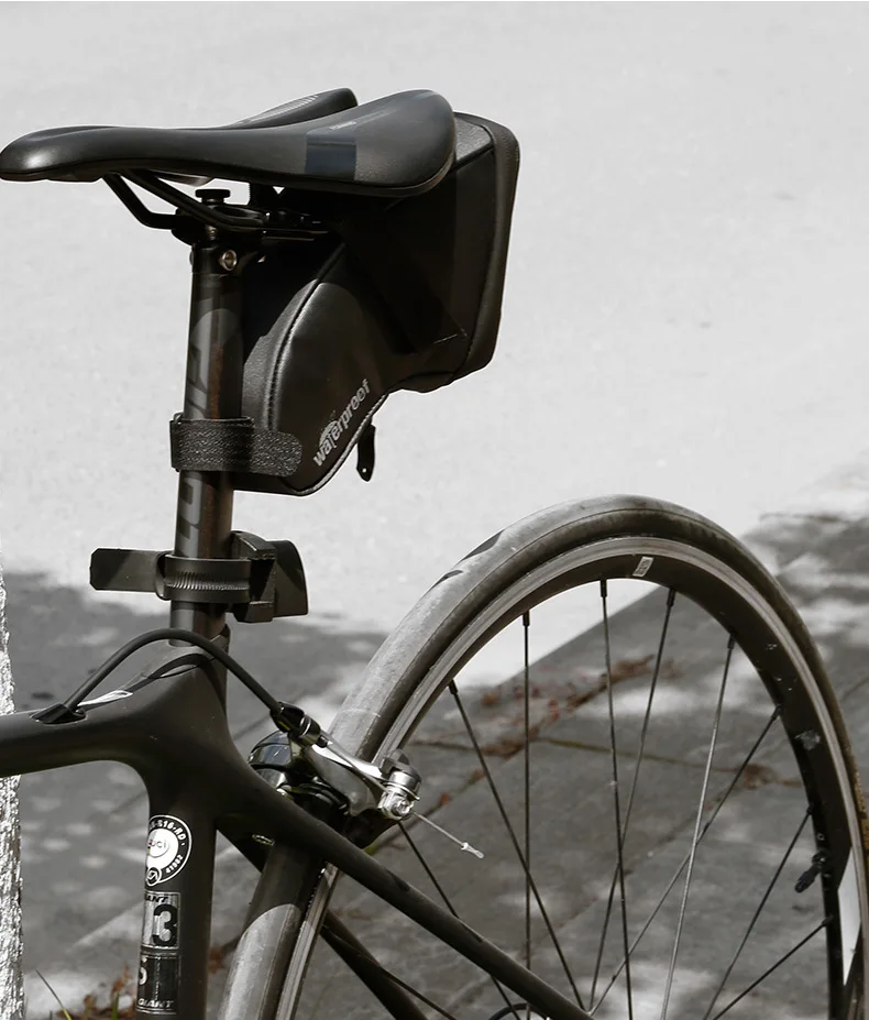 Cheap 1L Portable Waterproof Bike Saddle Bag Cycling Seat Pouch MTB Mountain Road Bicycle Tail bags Rear Pannier Cycling equipment 2