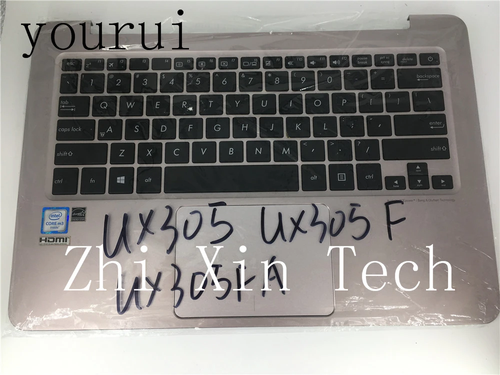 Yourui для Asus UX305 UX305F UX305FA серебро C оболочка корпуса с US клавиатура