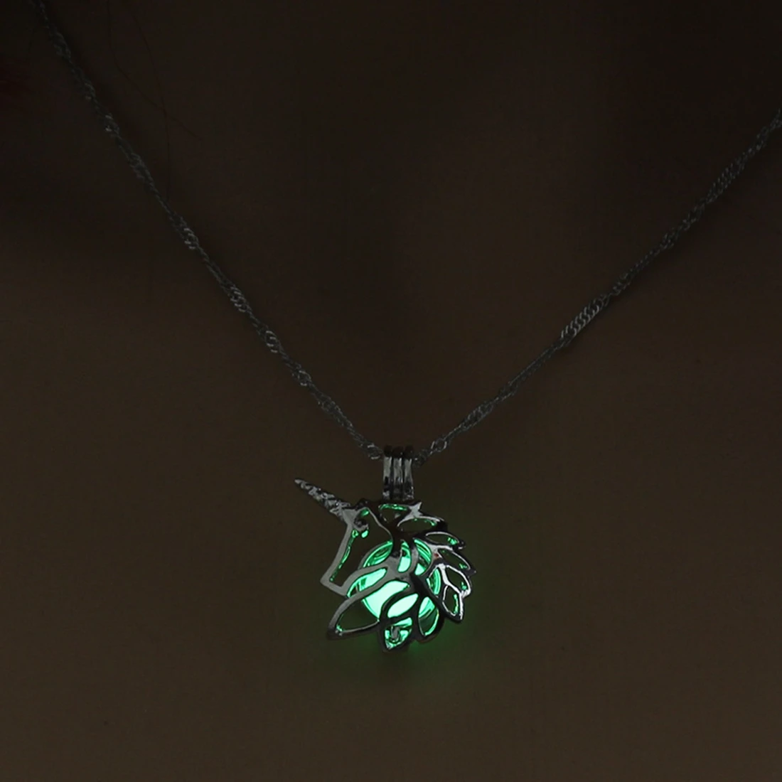 Glowing Unicorn Necklace -Unicorn Fashion HTB1Eu9kc8HH8KJjy0Fbq6AqlpXaH