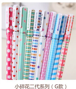 

10 pcs/lot Fresh heart point Gel Pen Set kawaii stationery Caneta for writing gift School Office Supply Escolar Papelaria