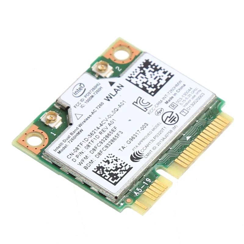 876M Dual Band 2.4+5G Bluetooth V4.0 Wifi Wireless Mini PCI-Express Card For Intel 7260 AC For DELL 7260HMW