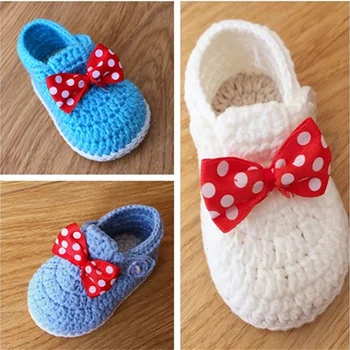 

QYFLYXUE handmade butterfly-knot Baby Shoes, toddler shoes 8cm 9cm 10cm 11cm