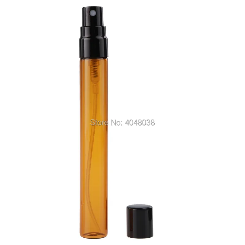 Dark Brown Spray Pump Bottle Glass Empty Cosmetic Atomizer Toner Astringent Refillable Vials 10 ML Makeup Sample Perfume Bottle