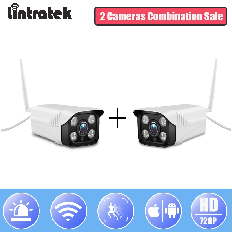 Lintratek Surveillance Wifi Security Camera HD 720P Cloud Storage Bullet IP Camera 4 IR lights Indoor/Outdoor Wi-fi Camera Lintratek Surveillance Wifi Security Camera HD 720P Cloud Storage Bullet IP Camera 4 IR lights Indoor/Outdoor Wi-fi Camera