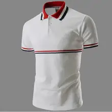 Новое поступление Camisa Polo с короткими рукавами и воротником-стойкой, тонкая мужская рубашка Поло Motile, брендовая повседневная мужская рубашка для отдыха