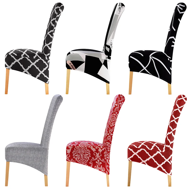 Lellen جديد تصميم XL حجم كبير غطاء مقعد مرونة مقعد غطاء مقعد s تمتد عالية الخلفي الأغلفة لعيد الميلاد فندق مأدبة