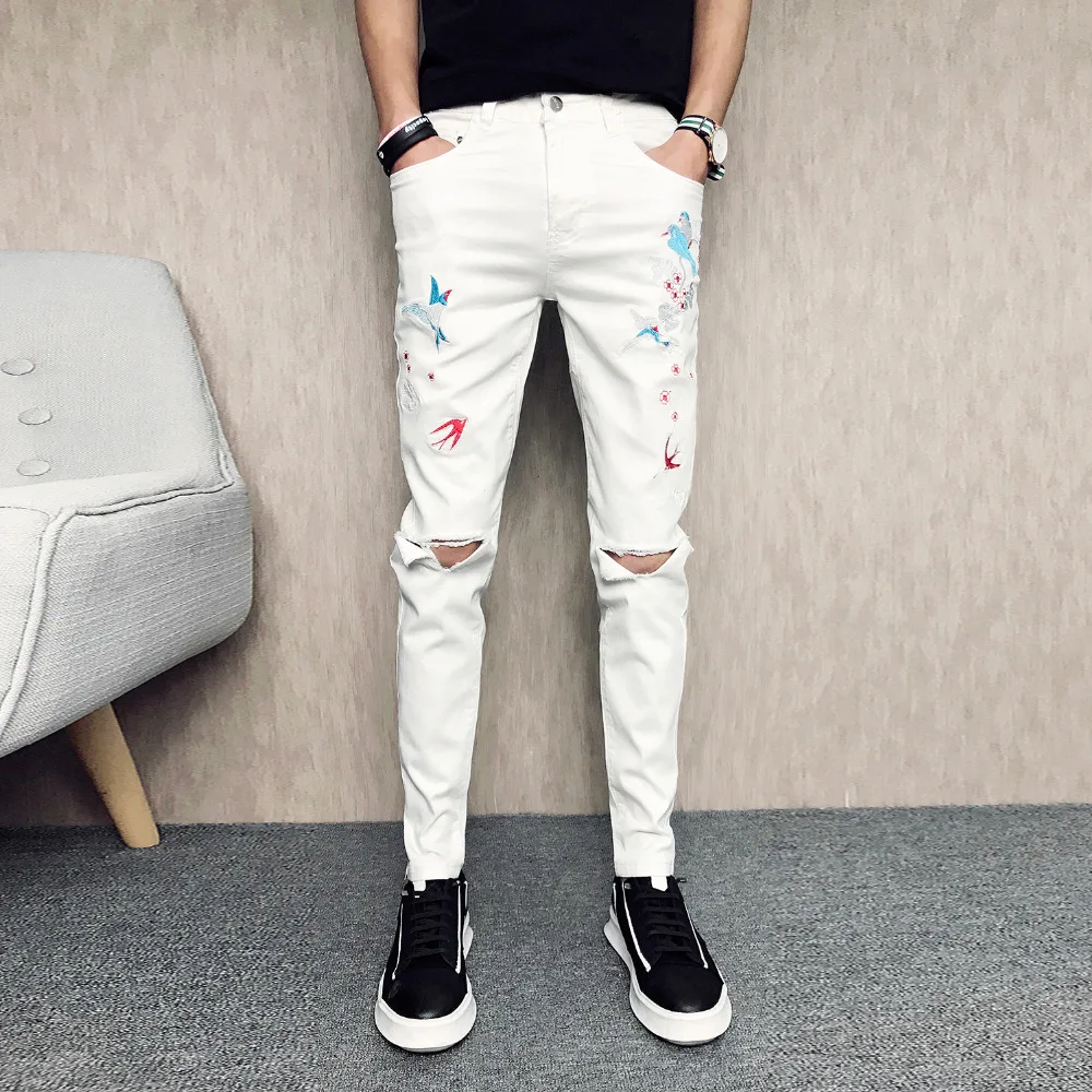 Quality Summer Casual Ripped Jeans Men Fashion 2018 Slim Fit Denim Men ...