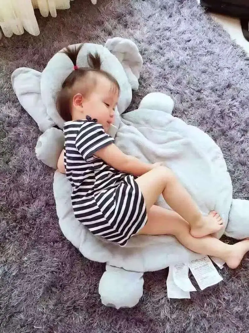 Elephant fox plush stuffed floor mats baby room sleeping matsin