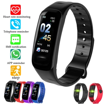 

WISHDOIT Men Smart Sport Watches Band Smart Bracelet Bluetooth Heart Rate Sleep Monitor Information Fitness Pedometer LED Clock