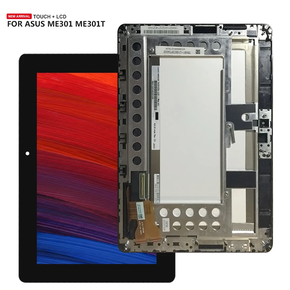 

For Asus MeMo Pad Smart 10 ME301 ME301T 5280N LCD Display Touch Screen Assembly Replacement with Frame
