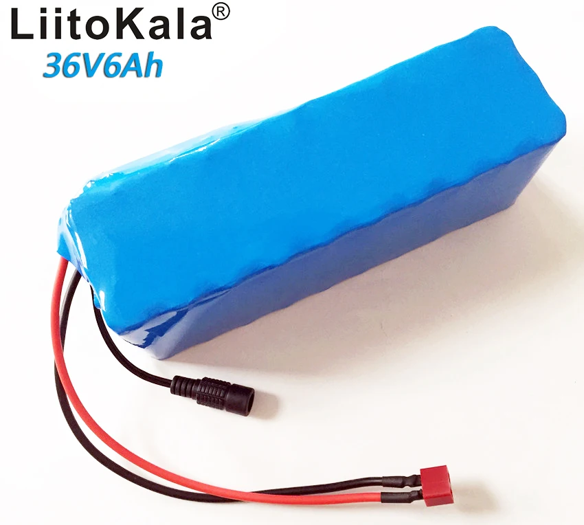 

LiitoKala 36v6ah electric bicycle lithium ion battery 18650 42V 6000mAh 10S3P large capacity battery pack bms 500W overcurrent
